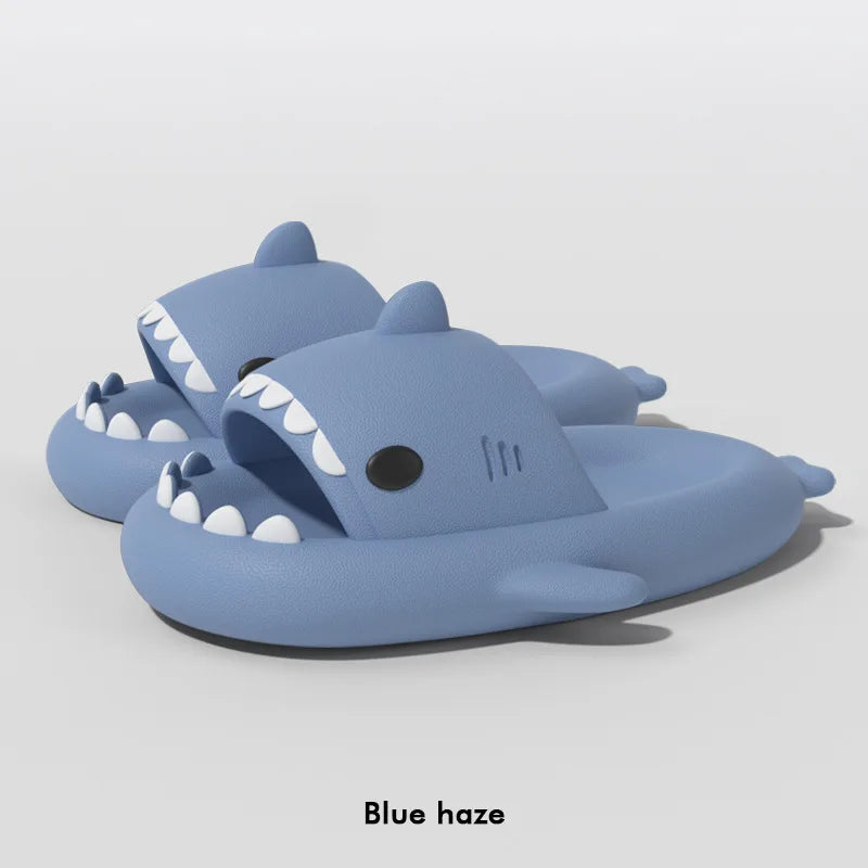 Hot Sale Women Shark Slippers Men Outdoor Non-Slip Durable EVA Sandals Couples Indoor Thick Slides Kids Waterproof Flip Flops